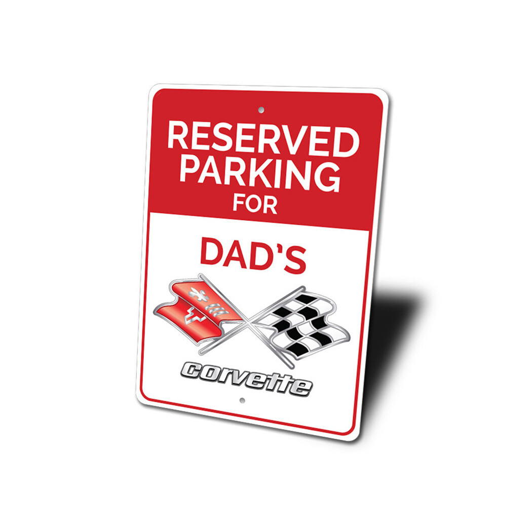 Reserved Parking Chevy Corvette Metal Sign Chevrolet Automotive Car Man Cave gallery