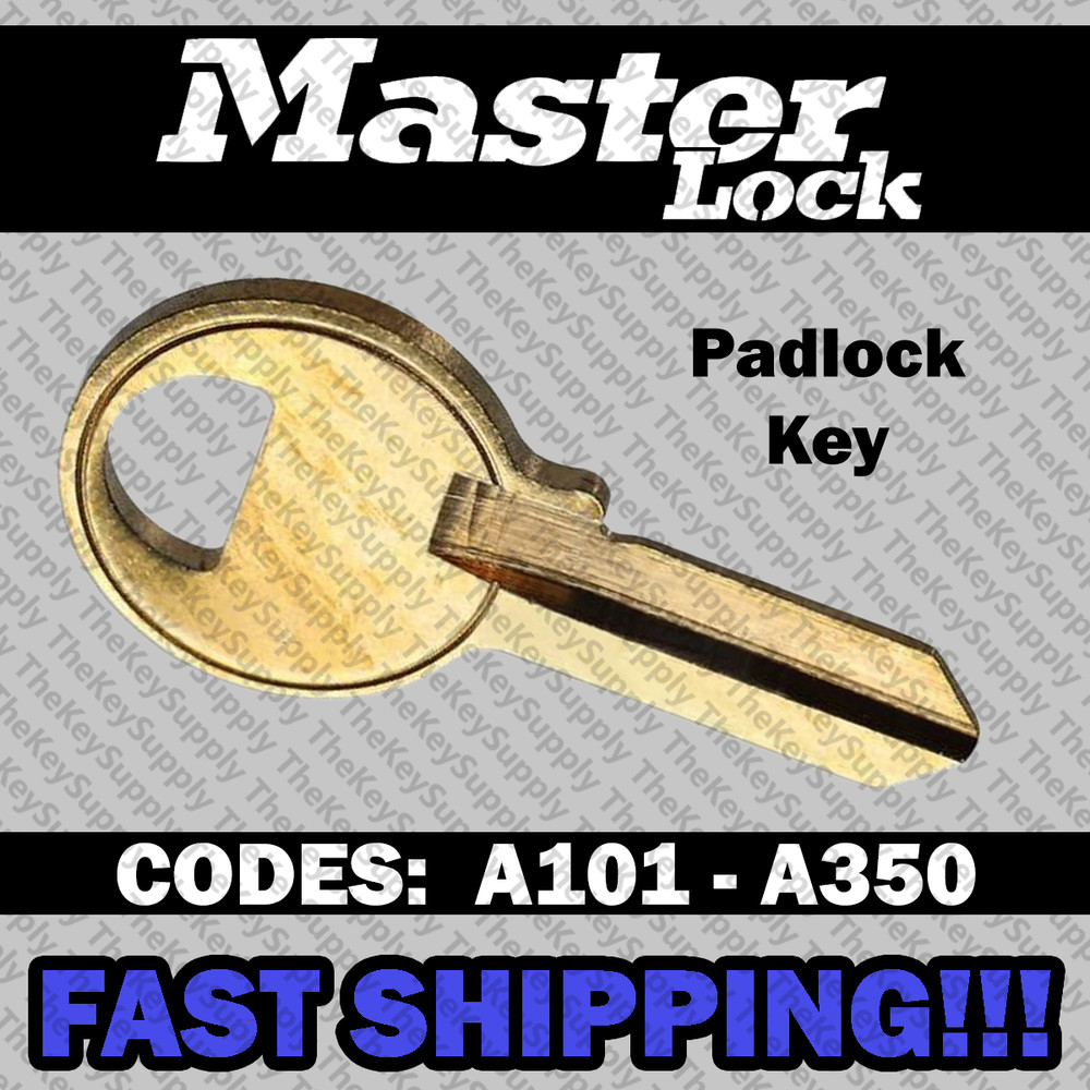 Master Lock Padlock Replacement Key Cut to Your Code A101 - A350
