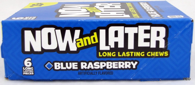 Now and Later Blue Raspberry Candy Chews 6-pc 24 Count Bars Candies Bulk Taffy gallery