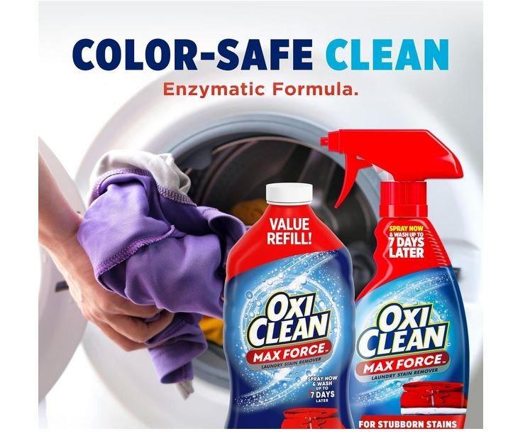 OxiClean Max Force Laundry Stain Remover Spray Refill, 48 fl oz gallery