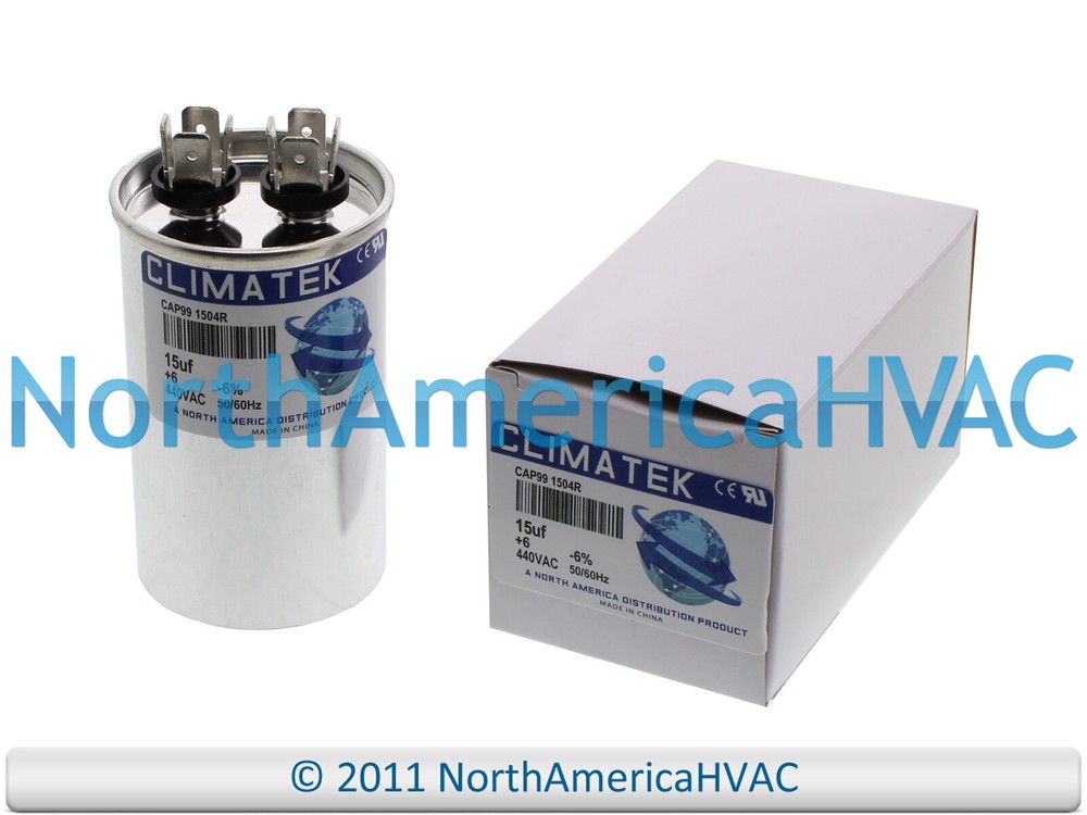 15 uf MFD Round 370 / 440 Volt Capacitor Fits GE Genteq 27L194 27L194BR 27L566