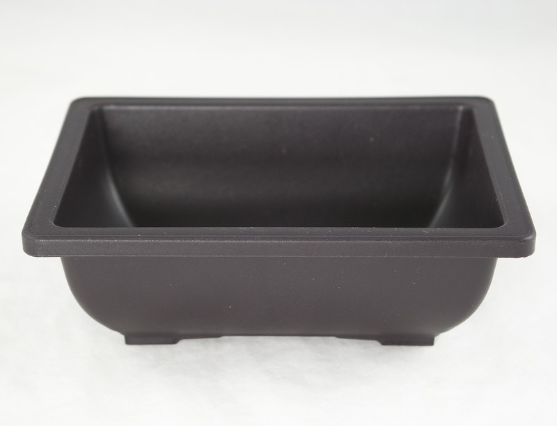 4 Sets Rectangular Plastic Cactus, Bonsai Training Pot + Tray 6.25"x 4.75"x 2" gallery