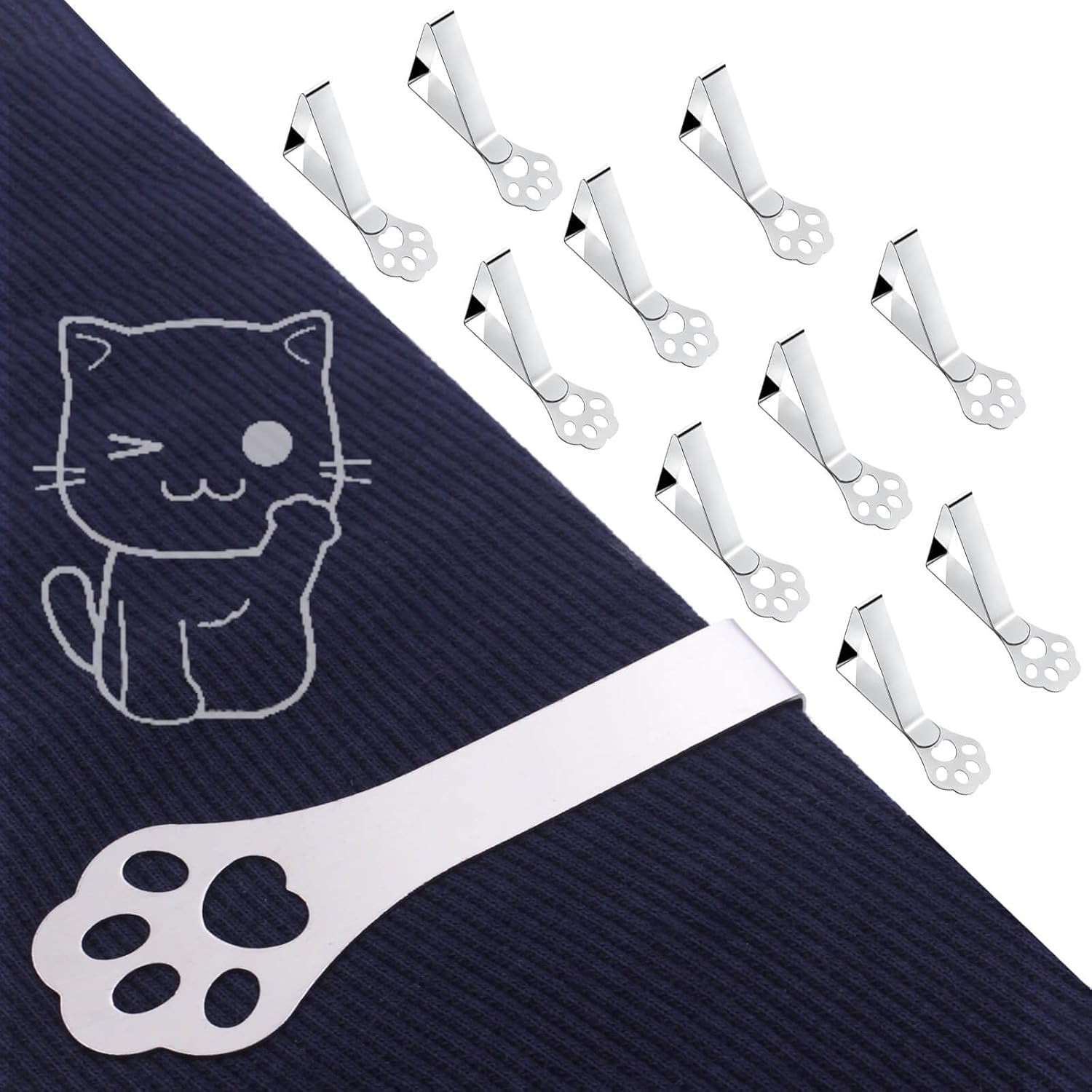 Tablecloth Clips for Outdoor Thick Tables 10 Pack, Claw Picnic Table Cloth Holde gallery