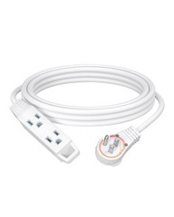 DEWENWILS 15FT 360° Rotating Flat Plug Extension Cord, 13A/125V/1625W SJT-3