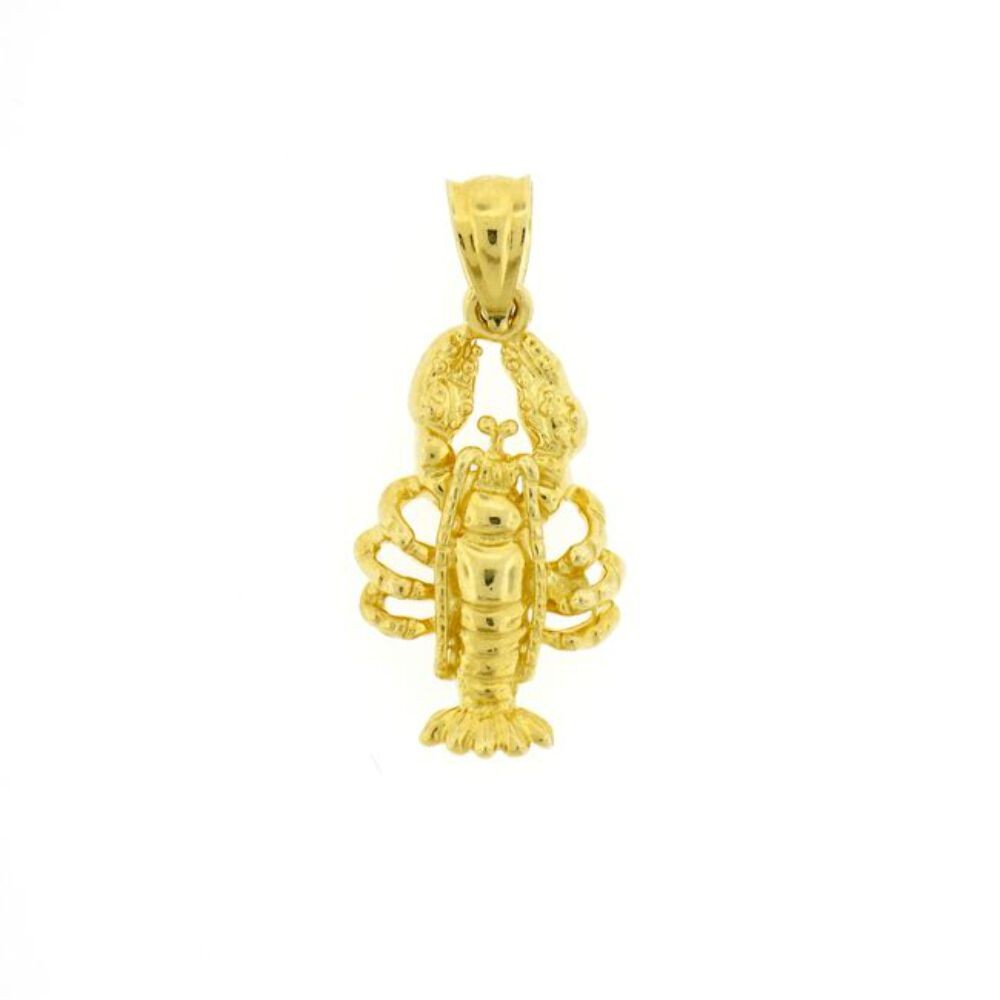 Lobster Charm Pendant 14k Gold (2 Grams) gallery