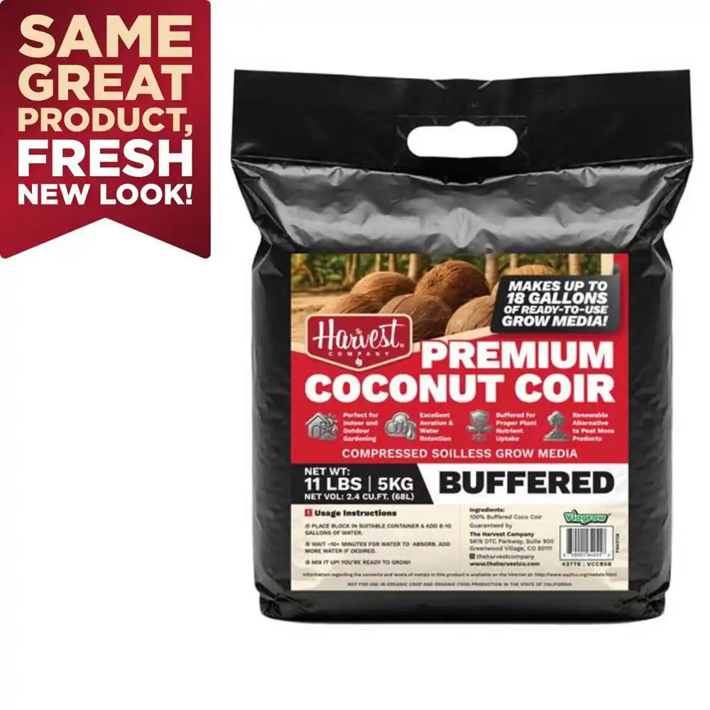 2 Cu. Ft. Coco Coir Compressed Premium Plant Growing Media 5 Kg./11 Lbs./72 Qt./ gallery