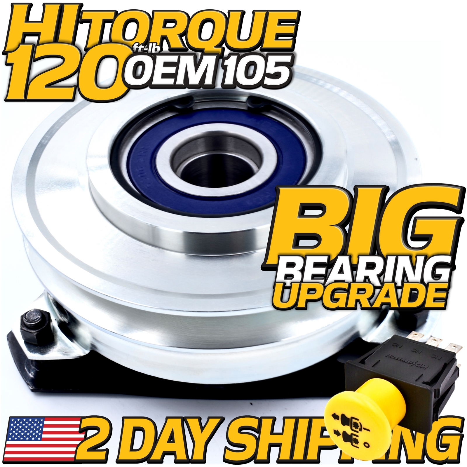917-3389 HiTorque Clutch & 10A PTO Switch Upgrade Cub Cadet MTD White 717-3389 gallery