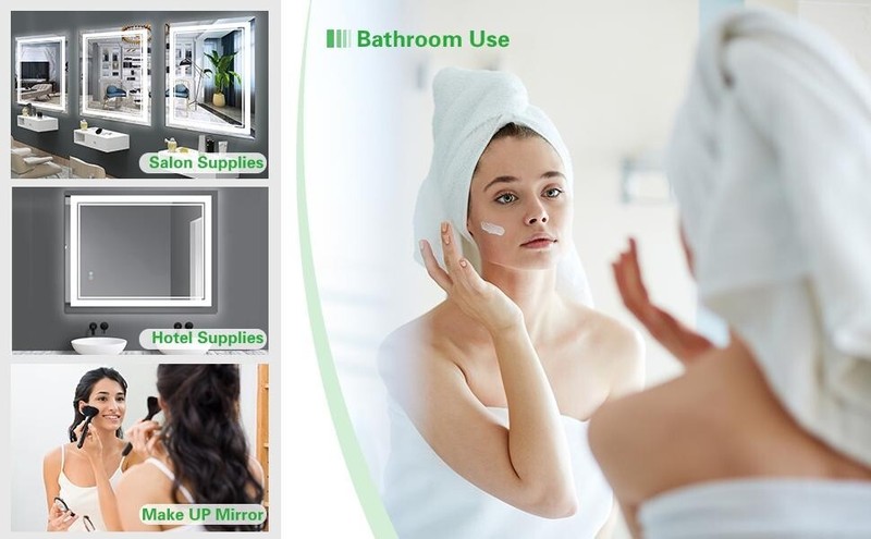 40x32 LED Vanity Mirror With Light,Bathroom Vanity Led Mirror, Antifog 3 Color gallery