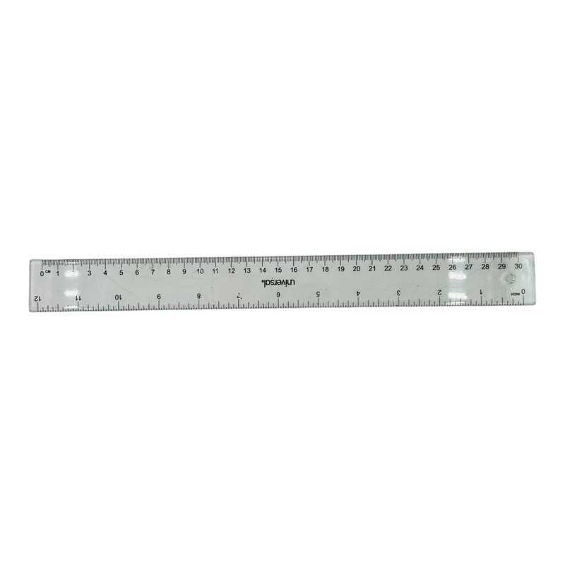 12 Rulers Universal Clear Plastic Ruler 12 in/30 cm *Read* gallery