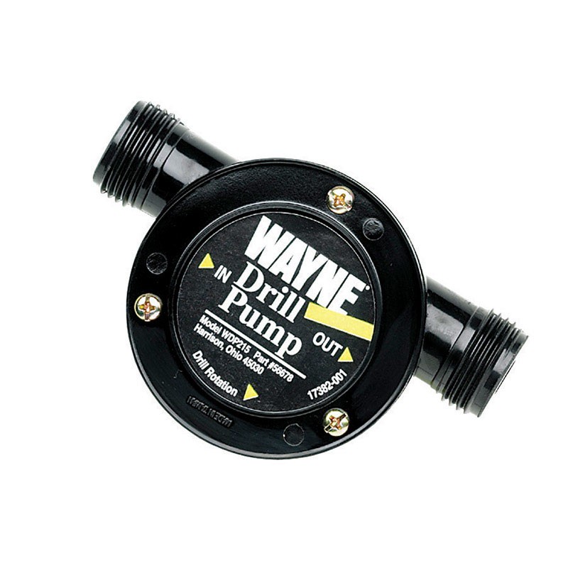 Wayne 85 GPH Thermoplastic Switchless Switch Bottom Drill Powered Pump gallery
