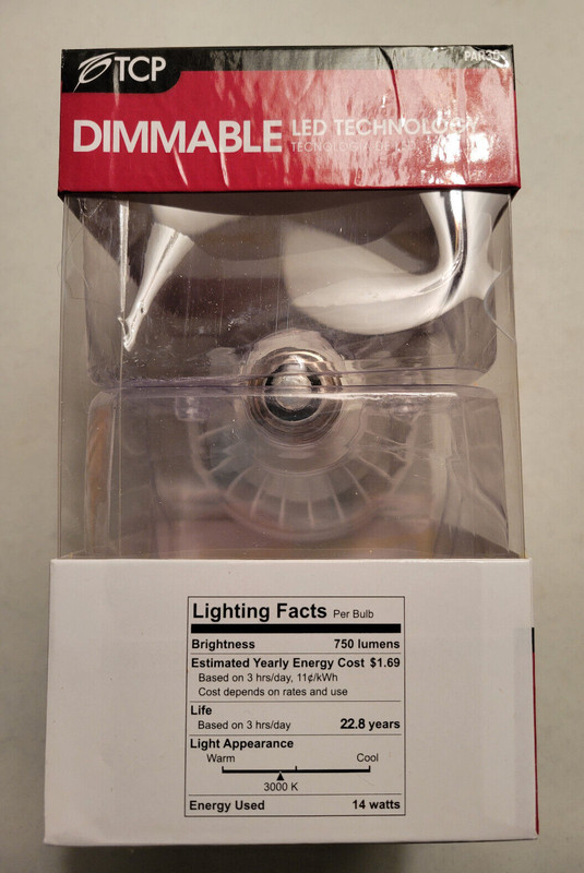 TCP Dimmable PAR30 LED Tech Flood Light Bulb 750 Lumens 75 Watt 14W 3000K gallery