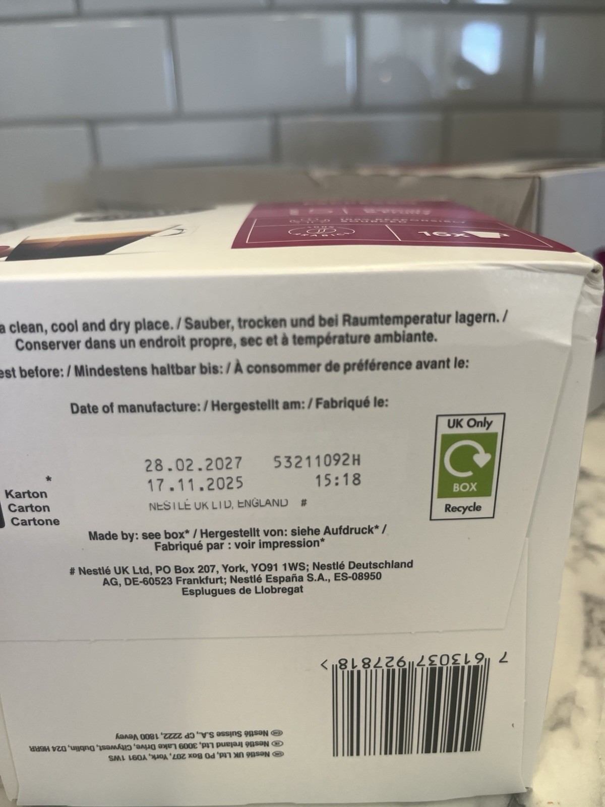 Nescafe Dolce Gusto Coffee Capsules, Espresso Intensity 5, 144 Pods, BB 02/2027 gallery