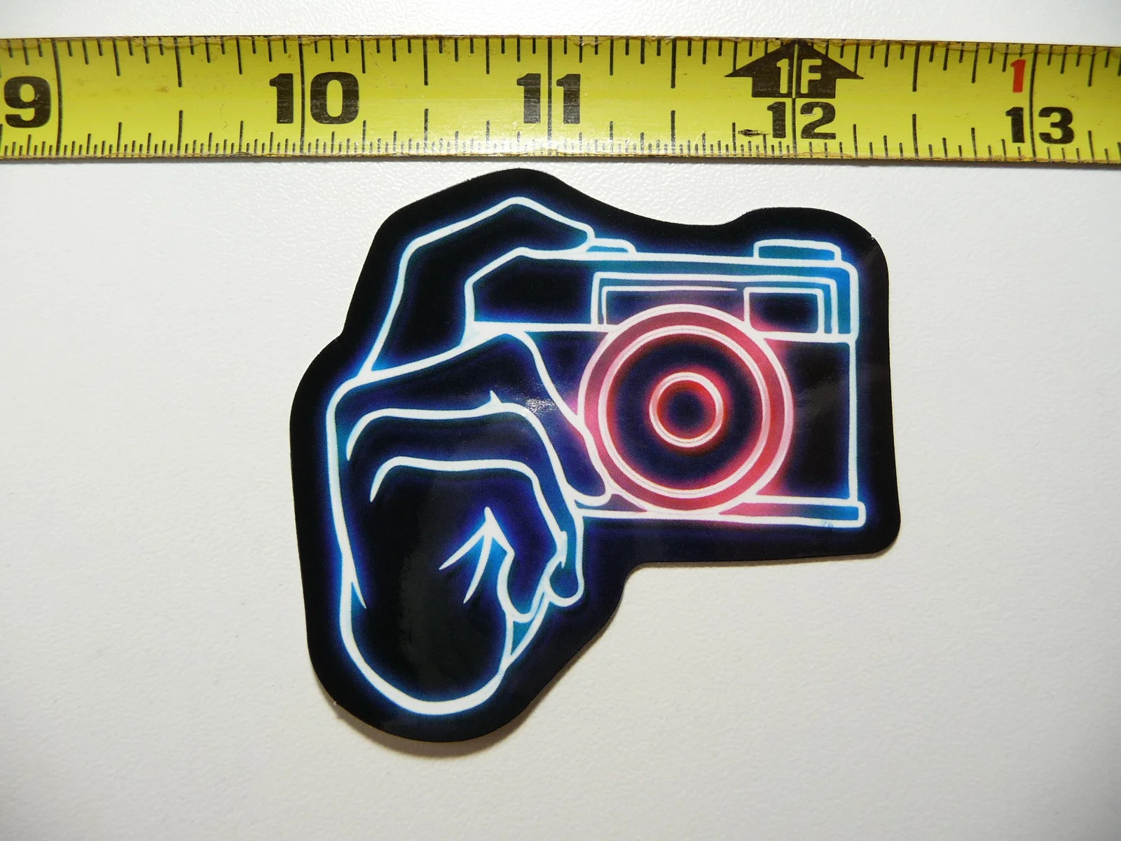 PHOTOGRAPHER CAMERA NEON STYLE SMALL STICKER DECAL COLORFUL FUNNY CELEBRATION gallery