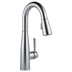 Delta Essa Pull-Down Bar/Prep Faucet Arctic Stainless-Certified Refurbished