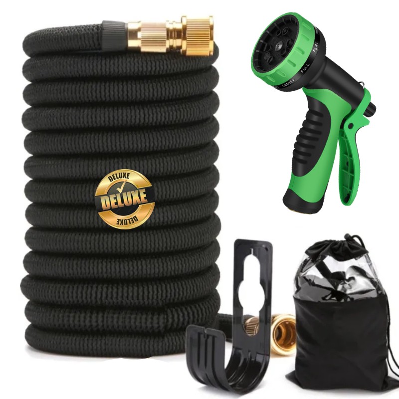 5X Stronger Deluxe Heavy Duty Expandable Flexible Garden Water Hose (50ft,100ft) gallery