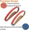 25PACK 3/8 X 13 Metal Grinding Ceramic 10 x 330 mm Sanding Belts, 40-120 Grit gallery