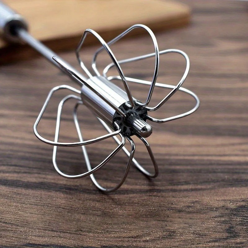 Stainless Steel Semi-Automatic Egg Beater Manual Hand Whisk Mixer for Baking gallery