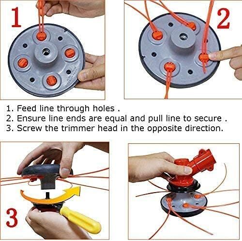 Universal String Trimmer Head Attachment Brush cutter Weed Eater Whipper gallery