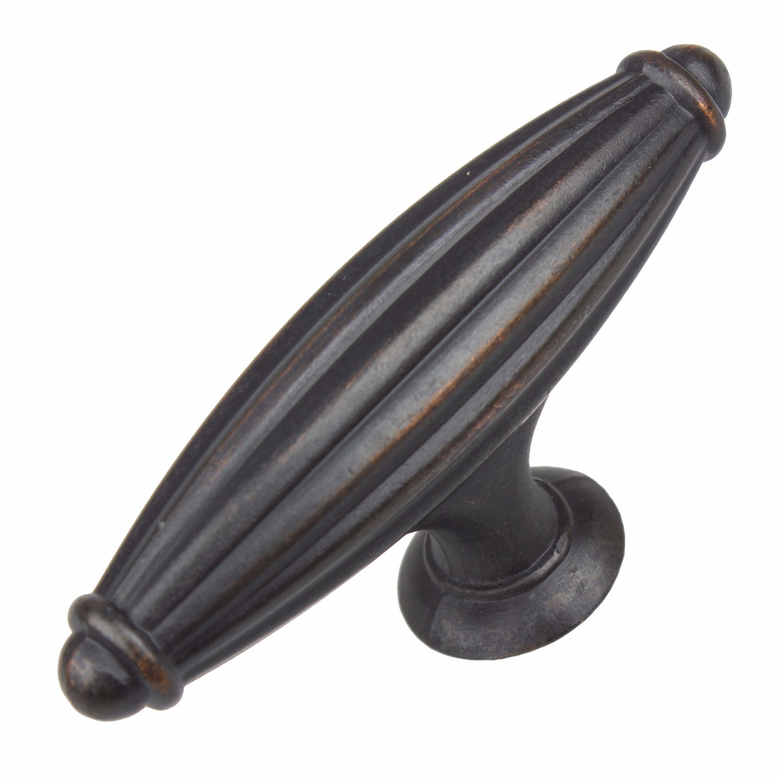 GlideRite 2-1/2" Fluted Cabinet Hardware Knob Oil Rubbed Bronze - 4047-ORB-1 gallery