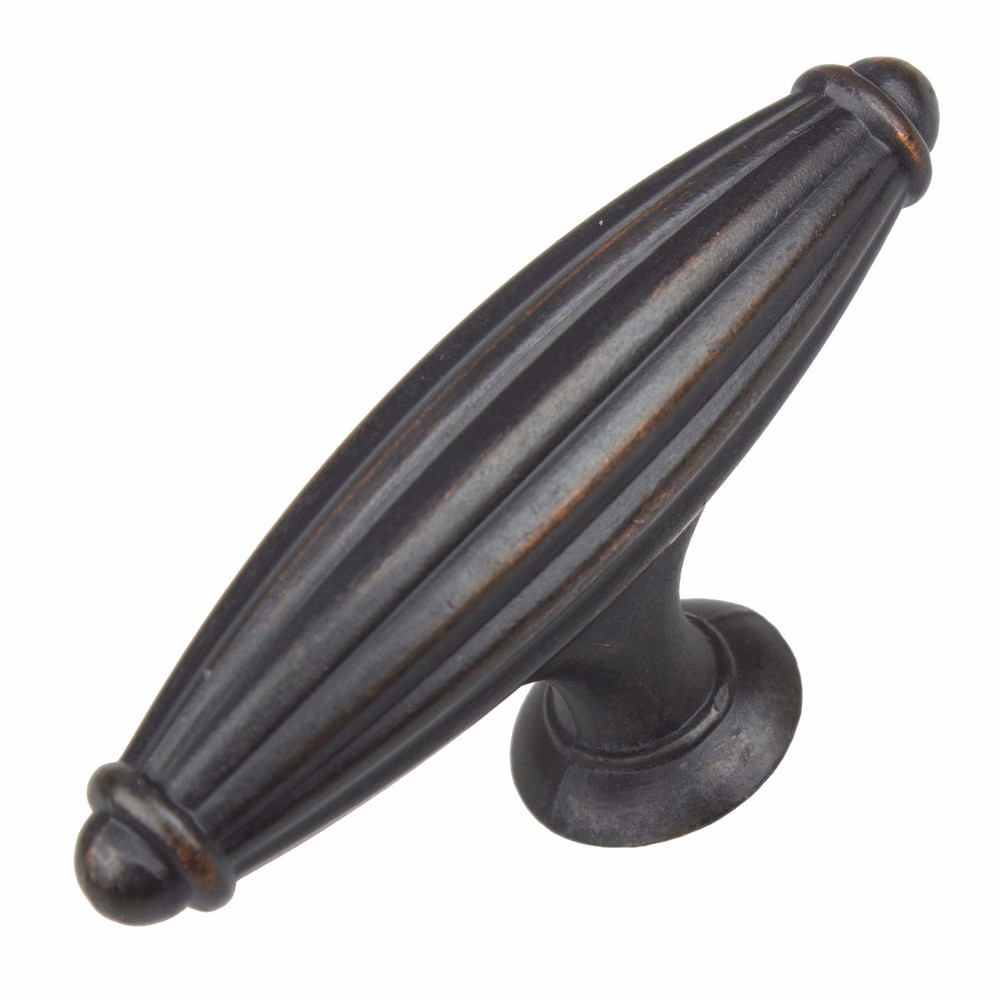 GlideRite 2-1/2" Fluted Cabinet Hardware Knob Oil Rubbed Bronze - 4047-ORB-1