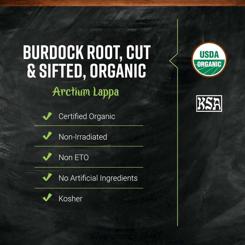 Frontier Organic Burdock Root, 1-Pound Bulk 16 Ounce (Pack of 1), No Color gallery