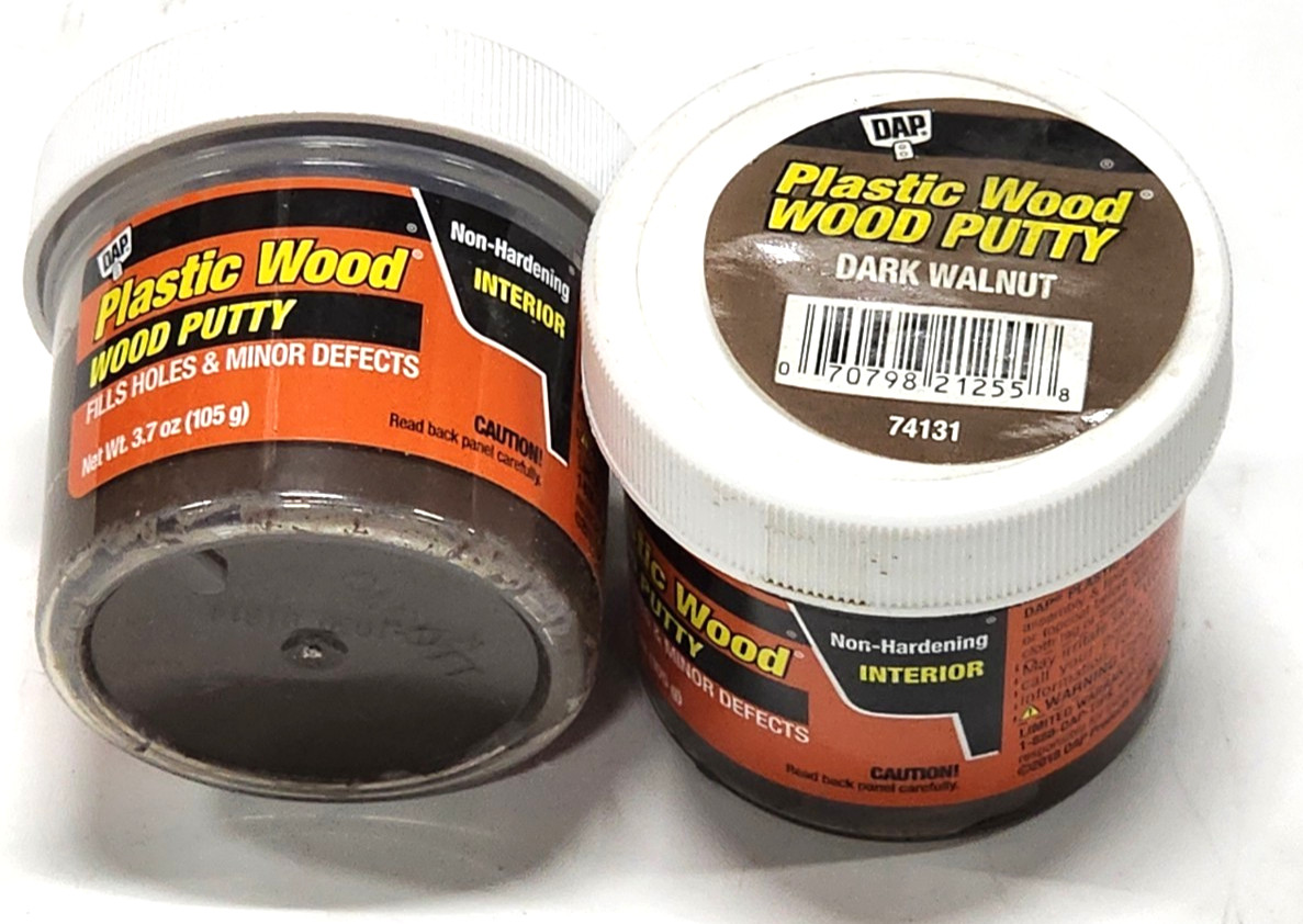 2 Jars DAP Plastic Wood -Wood Putty Dark Walnut 3.7 Oz Jar gallery