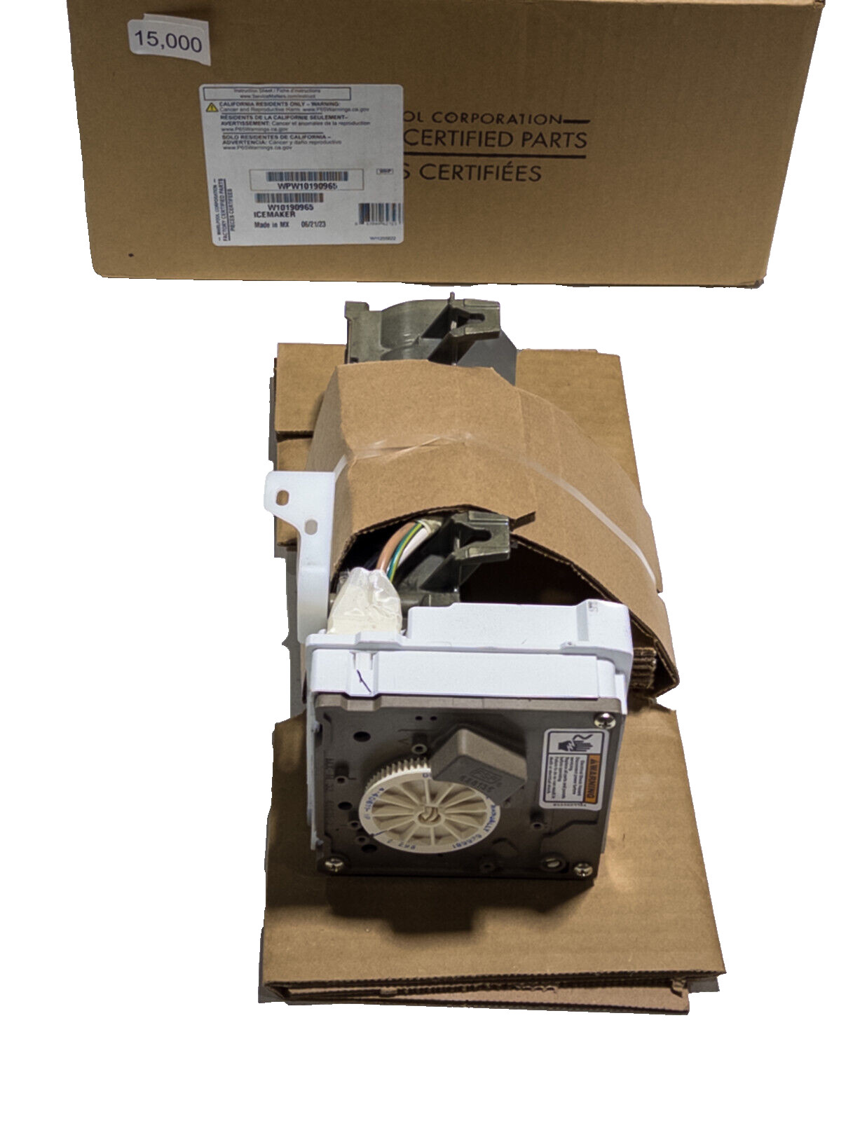 Whirlpool w10190965 Refrigerator Freezer IceMaker w11381372 Ice Maker gallery