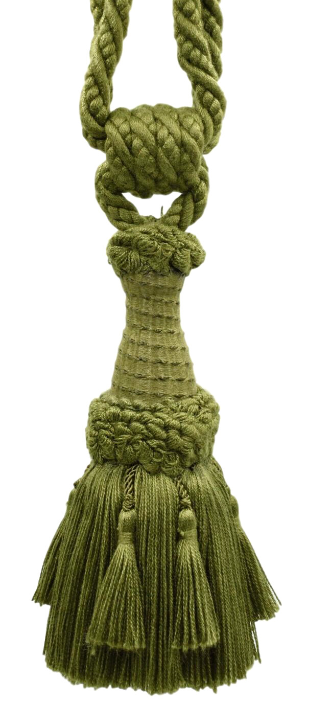 DÉCOPRO Tassel Tieback, Color# L50 - Dark Olive Green [Sold Individually] gallery