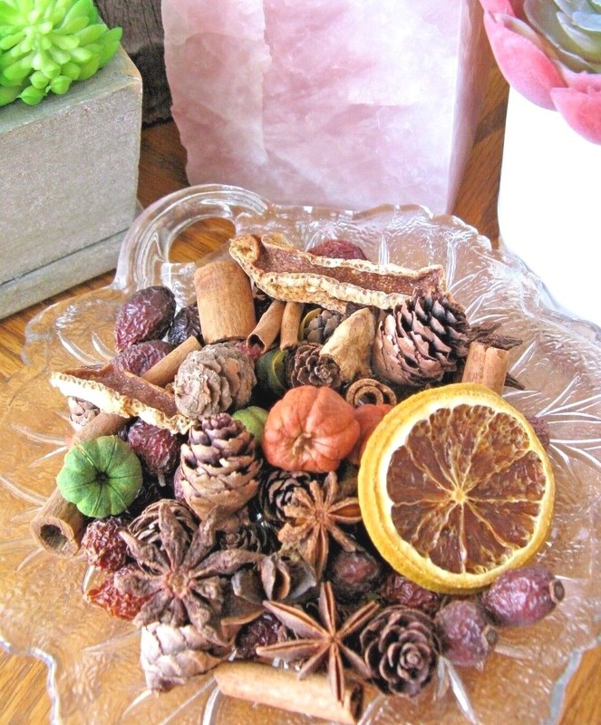 New Unscented Natural Rustic Prim Dried Potpourri Fall Bowl Filler Fixins 2 CUPS gallery