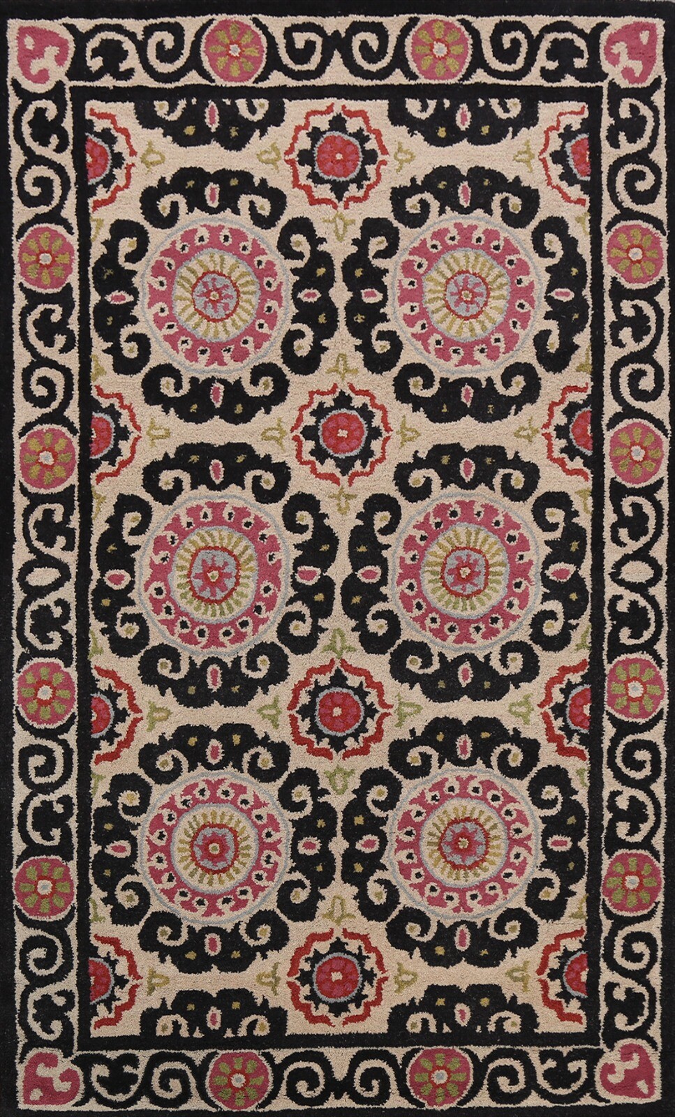 Geometric Transitional Oriental Area Rug Wool Hand-tufted Home Decor 5x8 Carpet gallery