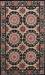 Geometric Transitional Oriental Area Rug Wool Hand-tufted Home Decor 5×8 Carpet