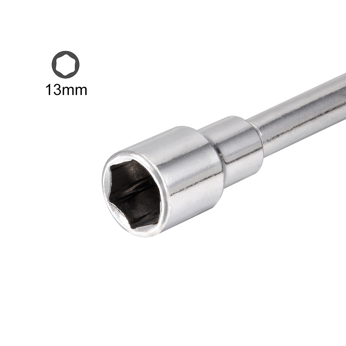 13mm Metric L Shaped Angled Open Hex 6 point Socket Wrench High Carbon Steel gallery