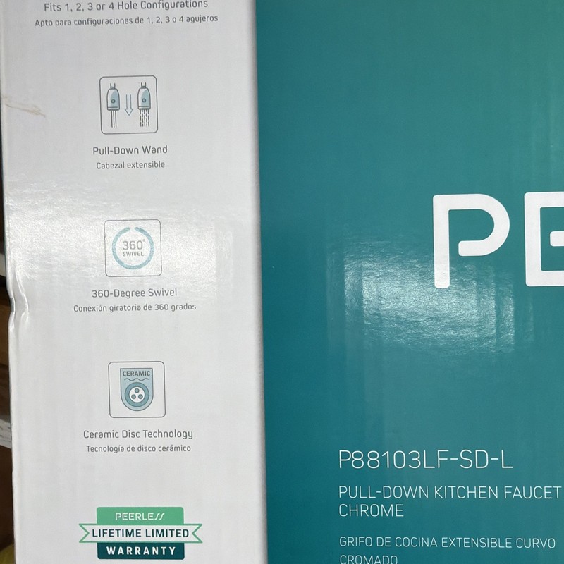 Peerless Kitchen Faucet Pull-Down Chrome Soap Dispenser p88103lf-sd-l gallery