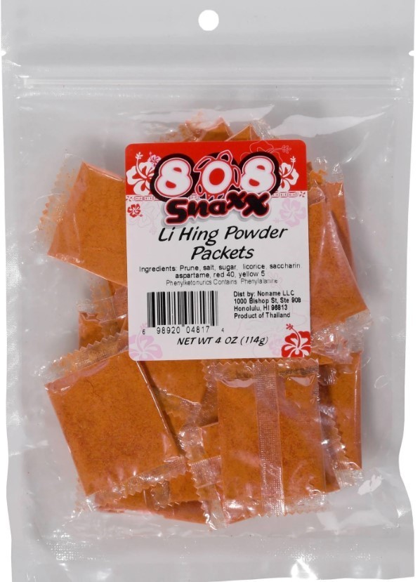 808 Local Snaxx Li Hing Powder Packets, 4 oz. Hawaii FREE SHIPPING - 1 Bag gallery