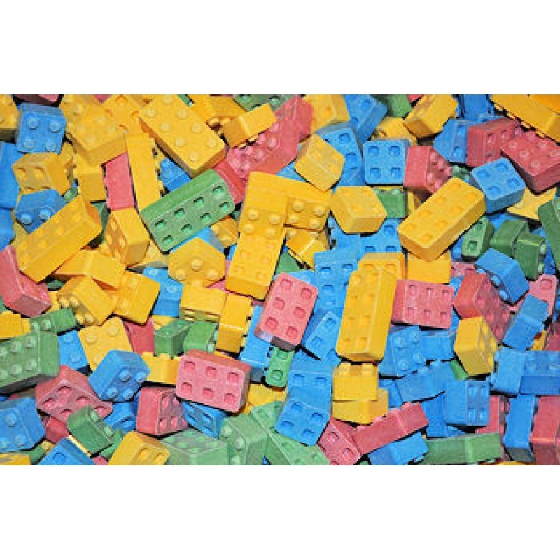5 POUNDS CANDY BUILDING BLOCKS BLOX BULK 4 FLAVORS PARTY FAVORS FIVE LB gallery