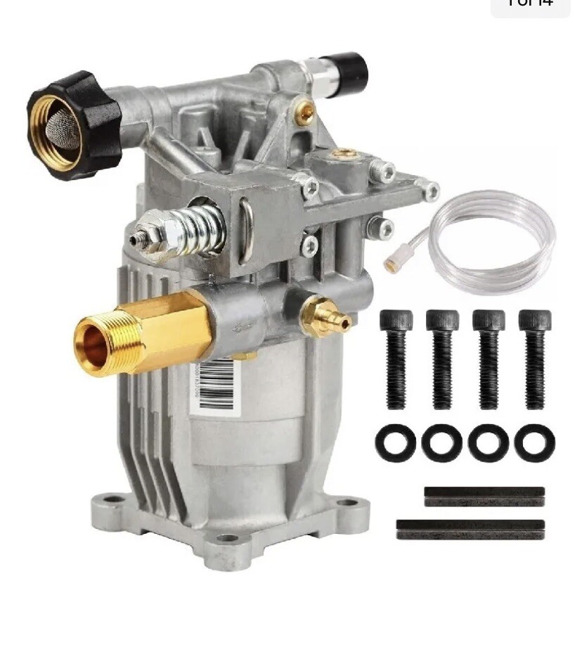 YAMATIC 3/4" Shaft Horizontal Pressure Washer Pump 3000 PSI @ 2.5 GPM For Gas/P gallery