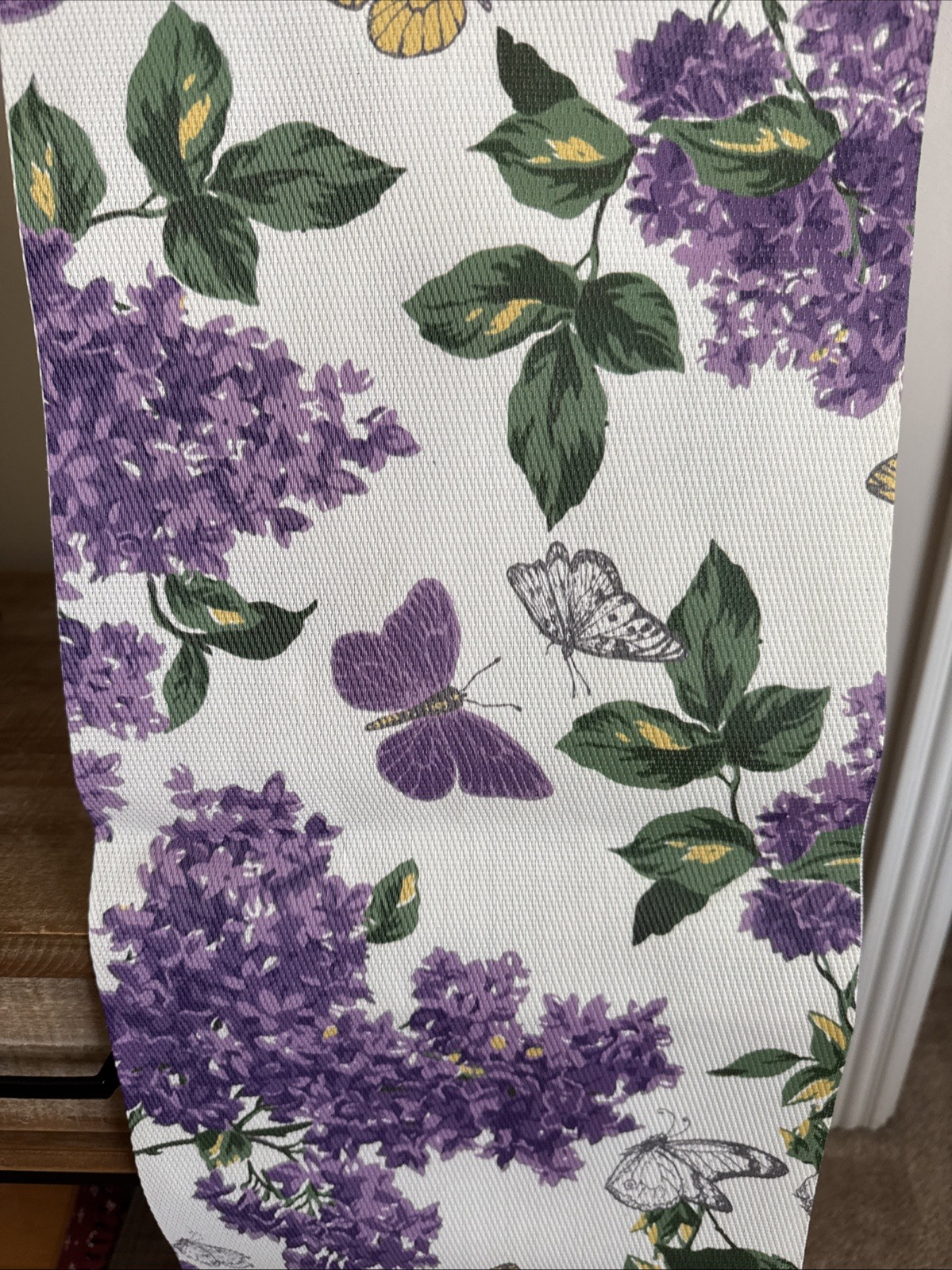 Longaberger Hydrangea Butterfly Runner 12 X 70 gallery