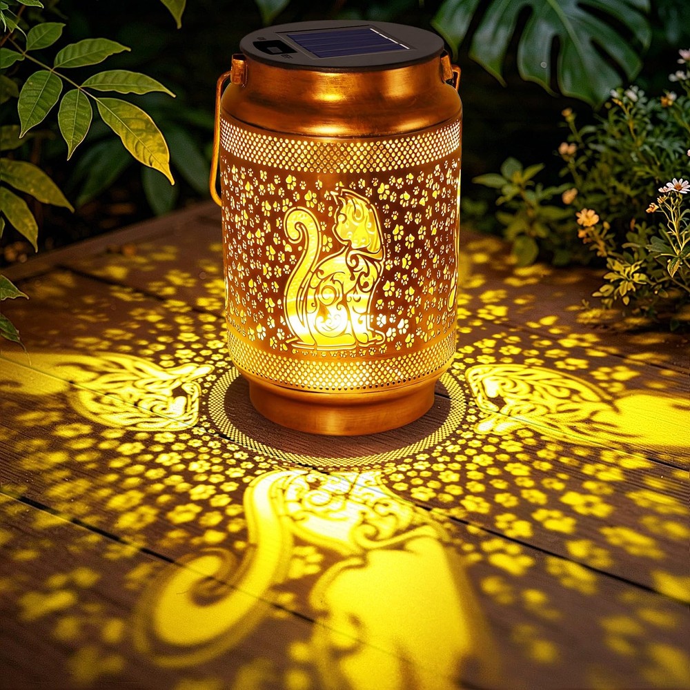 Cat Solar Lanterns Outdoor Waterproof Garden Decor, Birthday Gifts for Women ...