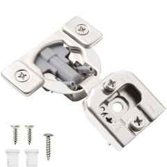 Compact Cabinet Hinges, Soft Close 105° Face Frame 3/4″ Overlay 6 Way Adjustment