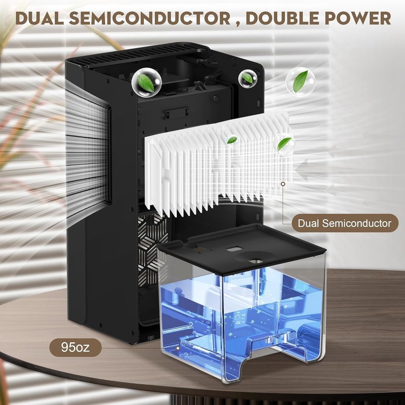 Energy-Efficient Dehumidifier for Bedroom & Bathroom - 1000 sq.ft Coverage gallery