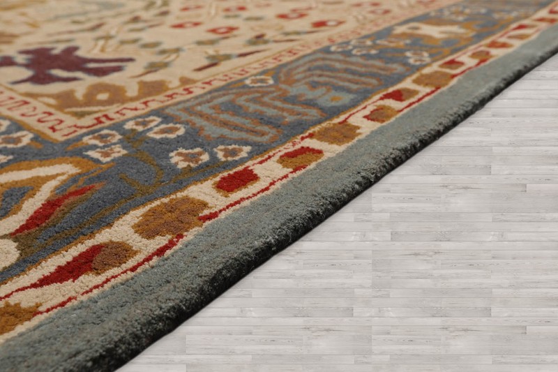 Multi Sizes Handmade Wool Arts & Craft Transitional Oriental Area Rug Beige gallery