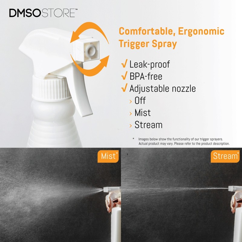 32oz. Plastic Trigger Spray Bottles Chemical Resistant Heavy Duty Commercial 5pk gallery