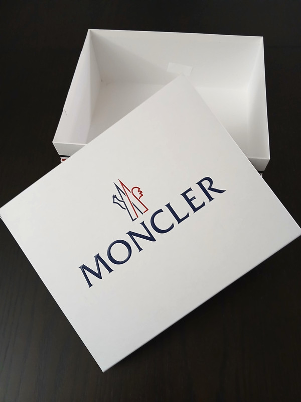 Moncler Empty Sneaker / Shoe Box 13 5/8" L x 5 3/8" H x 10 3/8" W White Box gallery