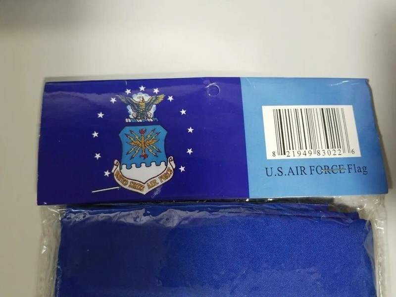 Air Force 3x5 Polyester Flag - canvas header with 2 brass grommets gallery