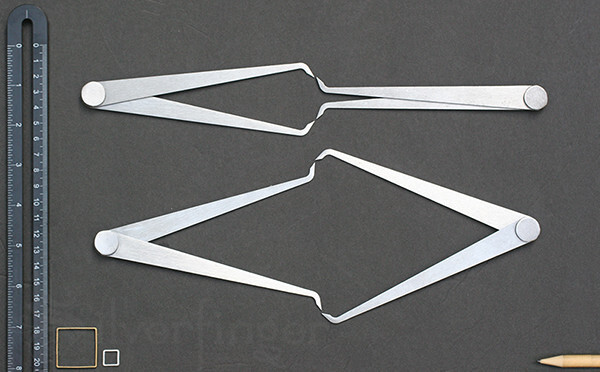 CALIPER Measuring Tool 150mm Stainless Steel Inside Calipers Straight Leg Clay