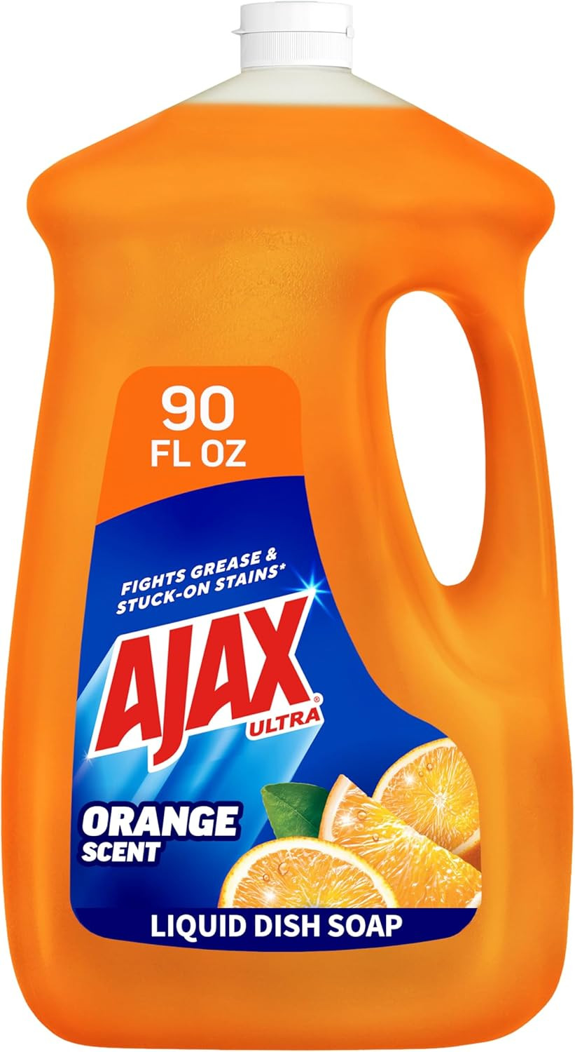 Ultra Liquid Dish Soap Orange Scent, Triple Action, 90 Fl Oz Bottle gallery
