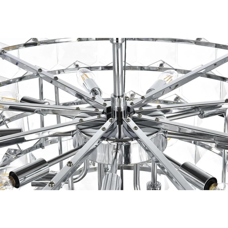 Crystal Chandelier Light Fixture Chrome High Quality Foyer Living Dining Room gallery