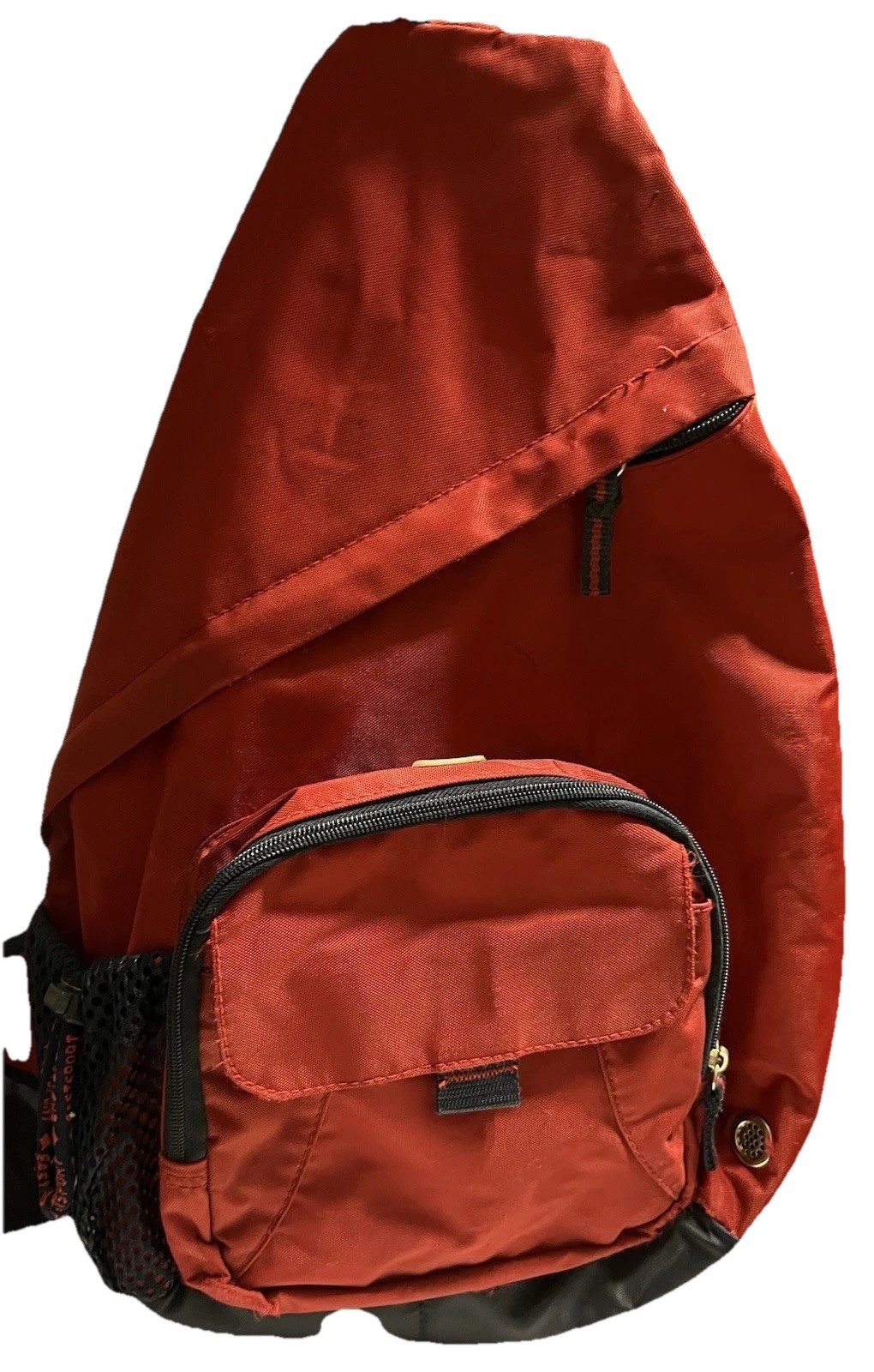 Back Pack Slingback Design Red AndBlue Multi Pocket One Strap Adjustable 2