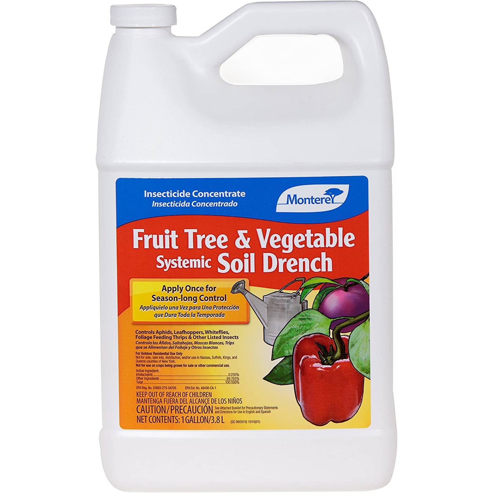Monterey Fruit Tree & Vegetable Systemic Soil Drench Insecticide, 1 Gallon gallery