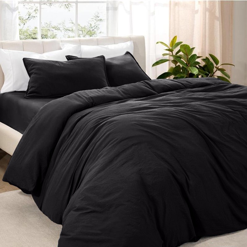 3 Piece Quilt Cover Sets Soft Microfiber Duvet Covers Set Twin Full Queen King gallery